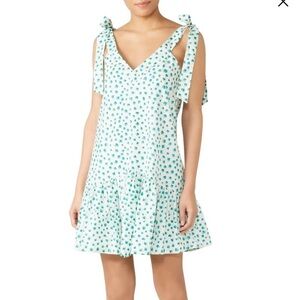 Rebecca Taylor Emerald Daisy Mini Dress